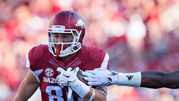 Arkansas's Drew Morgan discusses life under Bret Bielema, playing with his brother and his definition of "The Juice"